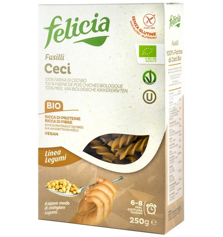 Fusilli Bio din Faina de Naut Molino 250gr