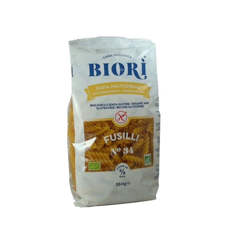Fusilli Bio din Faina Multicereale fara Gluten Molino 250gr