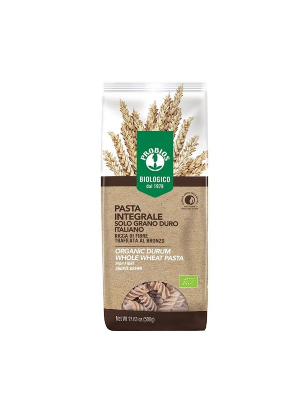 Fusilli Bio din Grau Dur Integral Probios 500gr