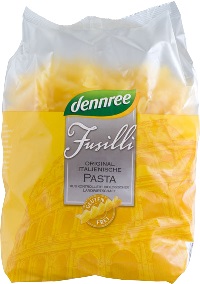 Fusilli Ecologice din Porumb si Orez fara Gluten Dennree 500gr