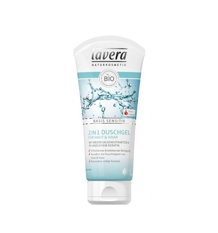 Gel Bio de Dus in Tub 2 in 1 Lavera 200ml