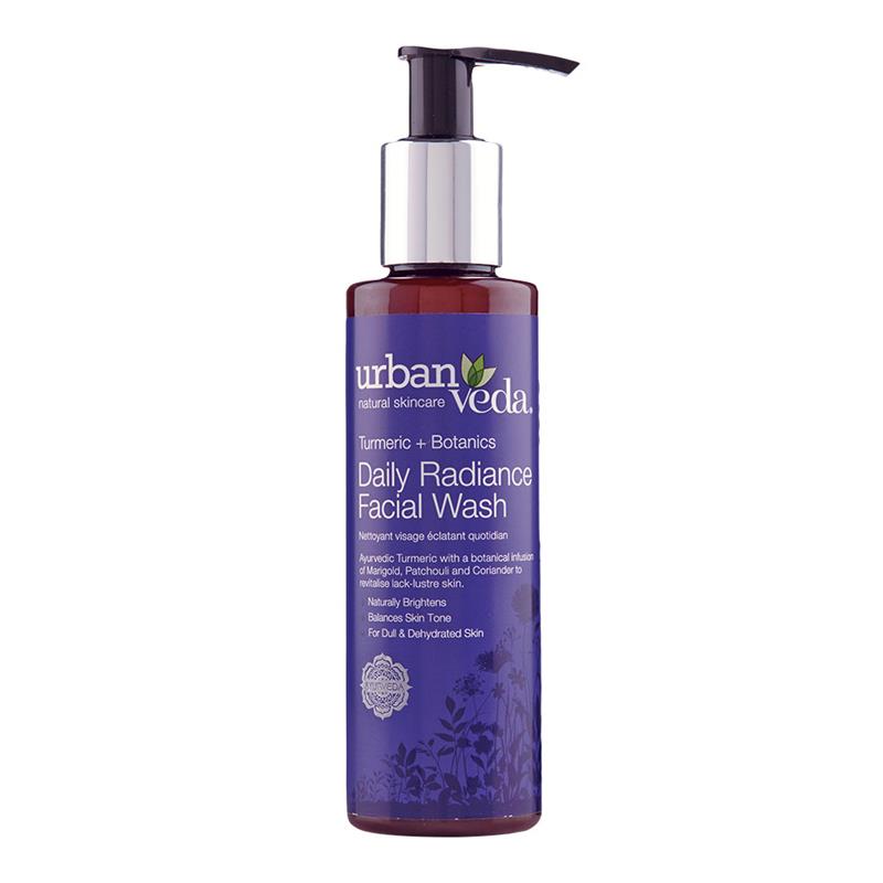 Gel de Curatare pentru Fata cu Extract de Turmeric Organic Ten Uscat Radiance 150 mililitri Urban Veda