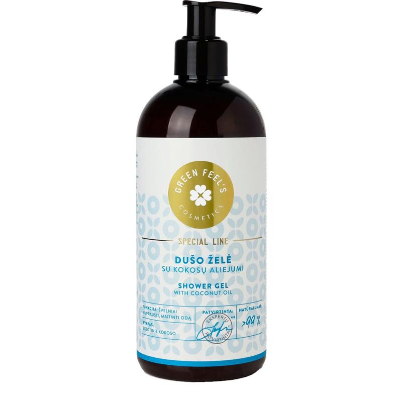 Gel de Dus cu Extract de Cocos 400 mililitri Green Feel's