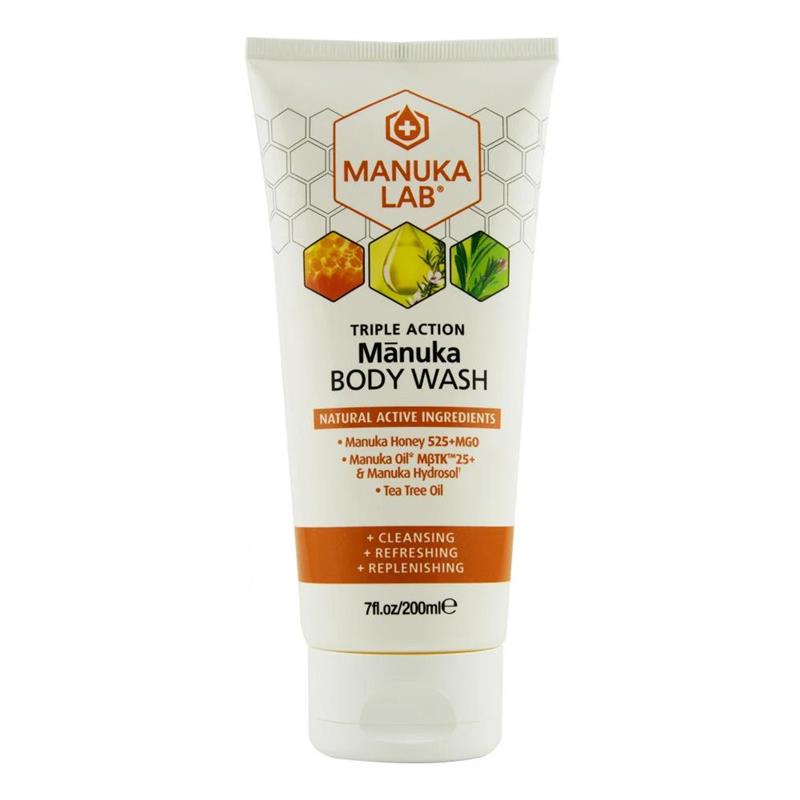 Gel de Dus cu Miere de Manuka MGO 525+ si Ulei de Manuka MBTK 25+ cu Ulei de Tea Tree 200ml New Zealand