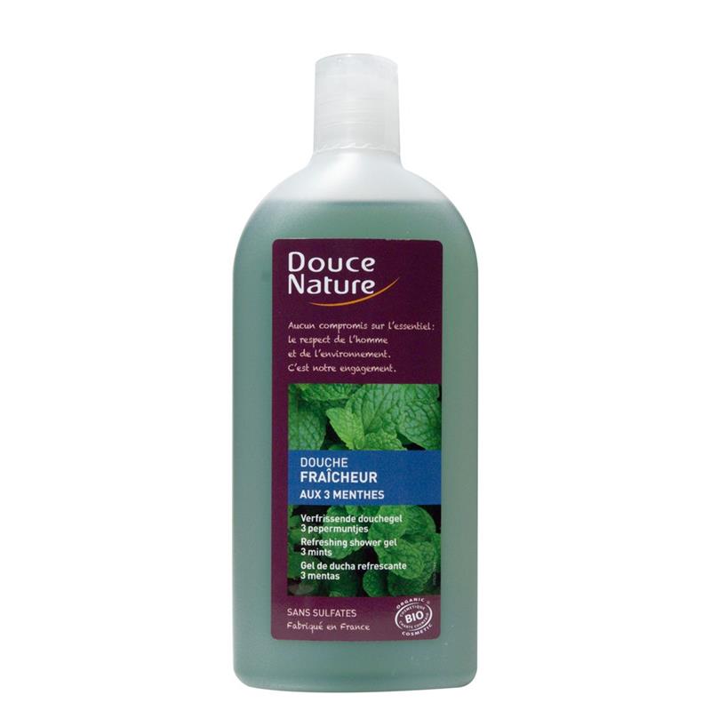 Gel Dus Bio cu 3 Tipuri de Menta Douce Nature 300ml