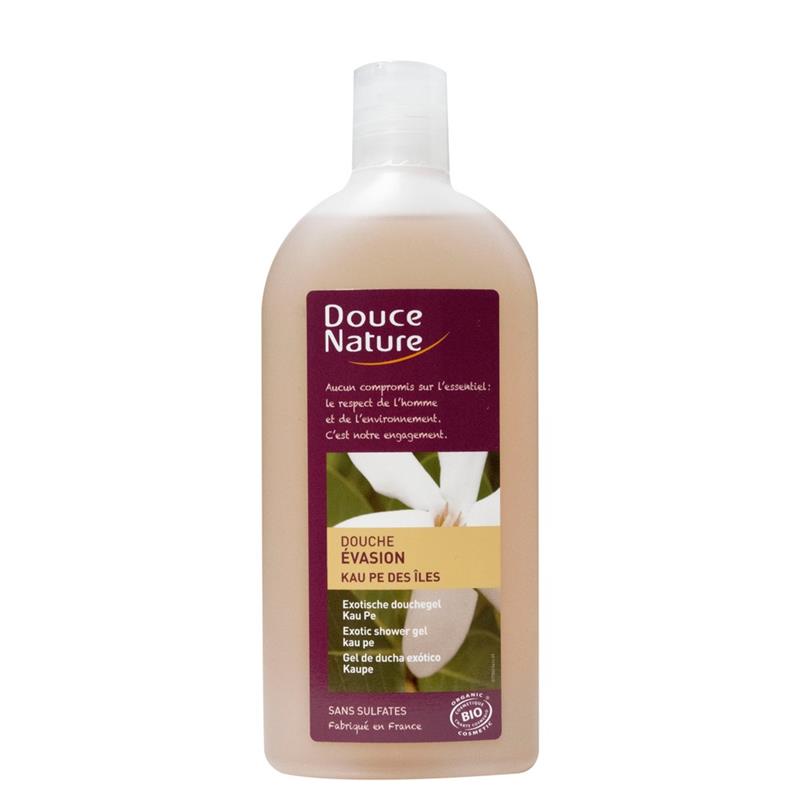 Gel Dus Bio Exotic cu Flori de Kau Pe Douce Nature 300ml