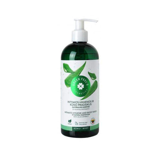 Gel Dus Igiena Intima cu Extract de Aloe 400 mililitri Green Feel's