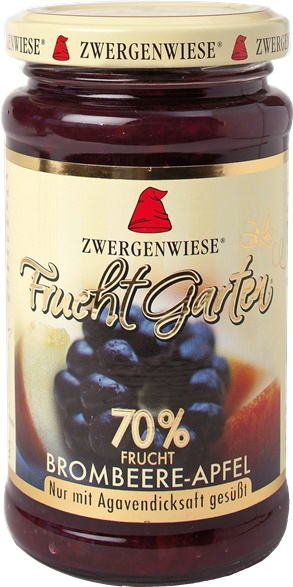 Gem de Mure si Mar Indulcit cu Nectar de Agave Fara Zahar Bio 225gr Zwergenwiese