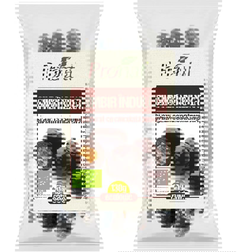 Ghimbir Bio Indulcit si Glazurat Pronat 130gr