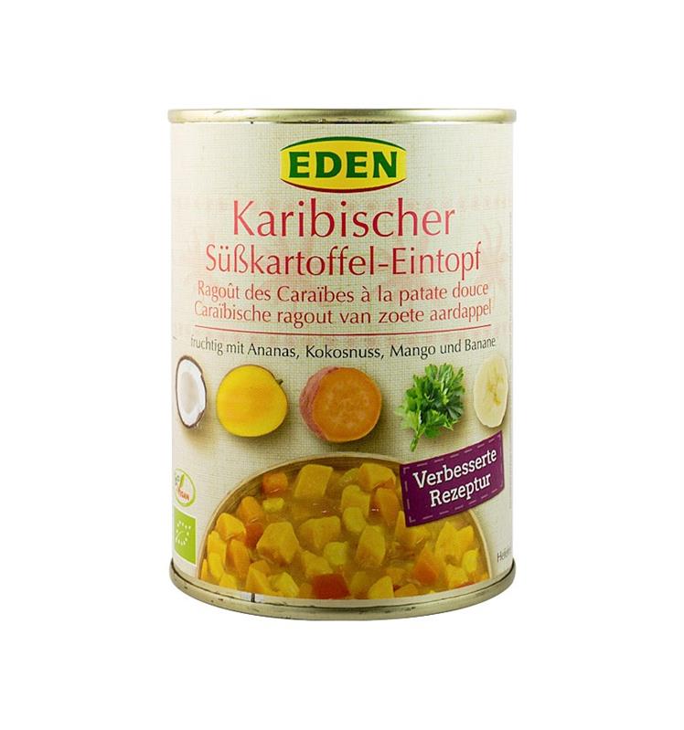 Ghiveci Bio Caraibian de Cartofi Dulci Eden 560gr