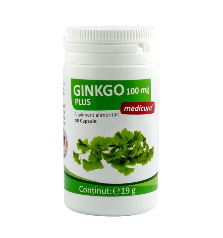 Ginkgo Biloba 100mg Plus 40cps Medicura