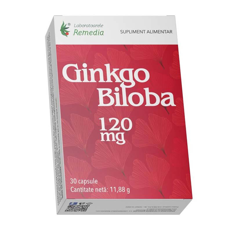 Ginkgo Biloba 120 mg 30 capsule Remedia