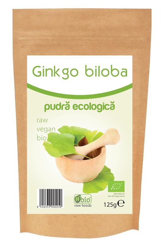 Ginkgo Biloba Pulbere Bio Obio 125gr