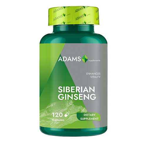 Ginseng Siberian 1000 miligrame 120 capsule Adams Vision