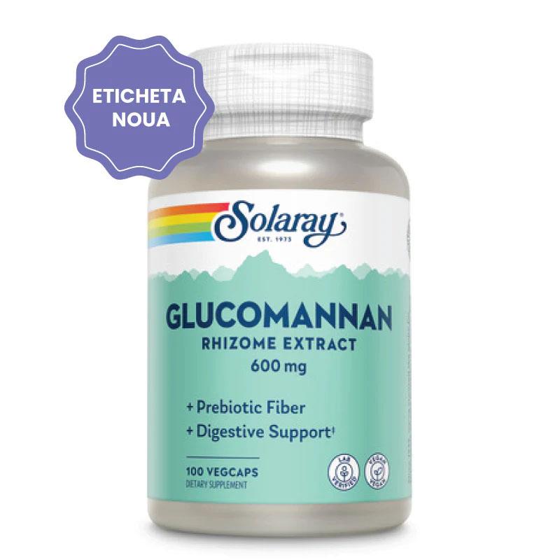 Glucomannan 600mg Solaray Secom 100cps