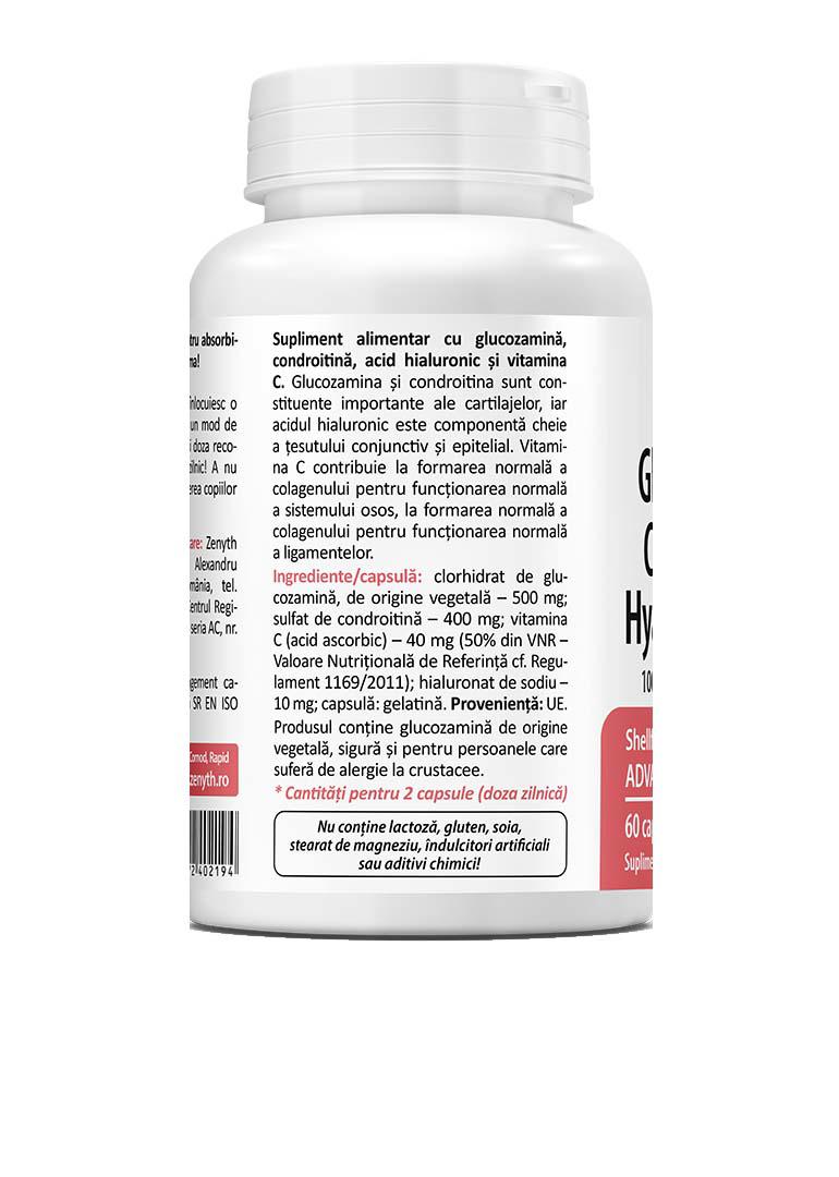Glucosamine Chondroitin Hyaluronic Acid 60 capsule Zenyth