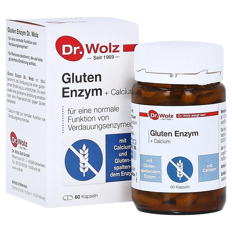 Gluten Enzym + Calcium 60 capsule Dr.Wolz