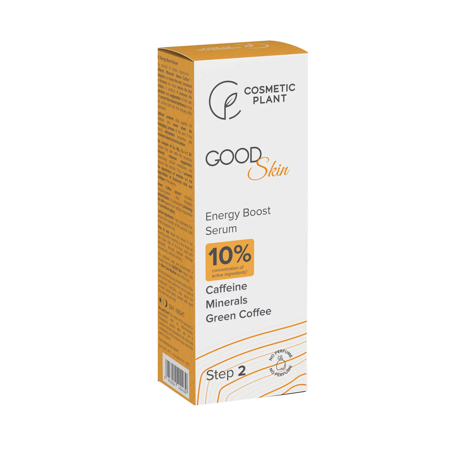 Good Skin Energy Boost Serum cu Cafeina, Minerale si Cafea Verde 30 mililitri Cosmetic Plant