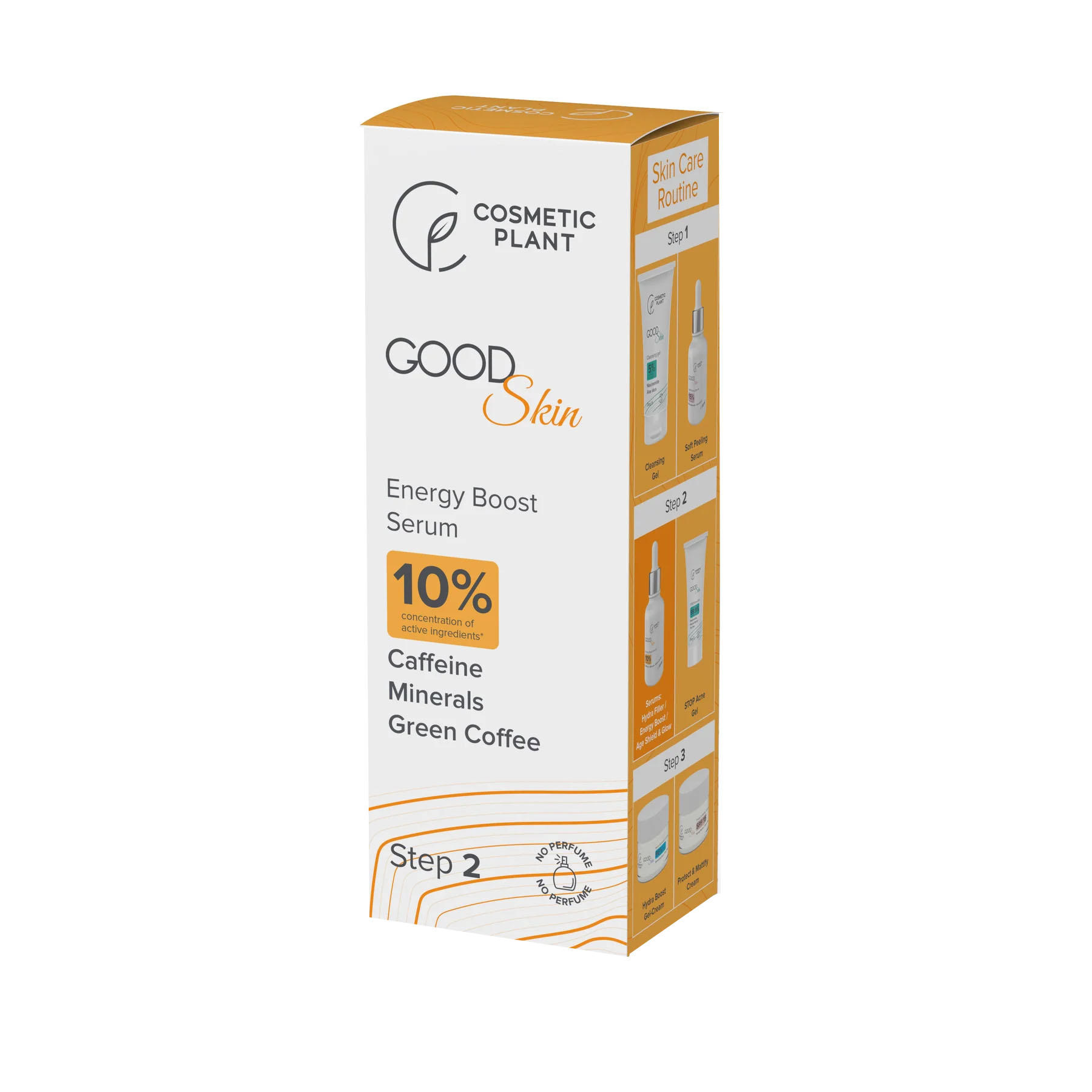 Good Skin Energy Boost Serum cu Cafeina, Minerale si Cafea Verde 30 mililitri Cosmetic Plant