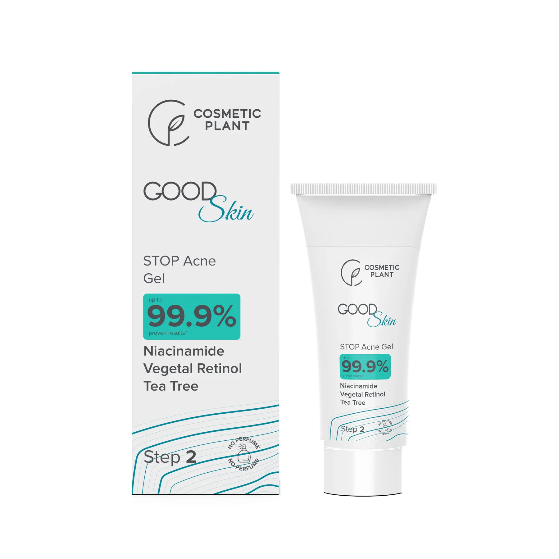 Good Skin Stop Acne Gel cu Niacinamida Vegetal Retinol si Tee Trea Oil 30 mililitri Cosmetic Plant