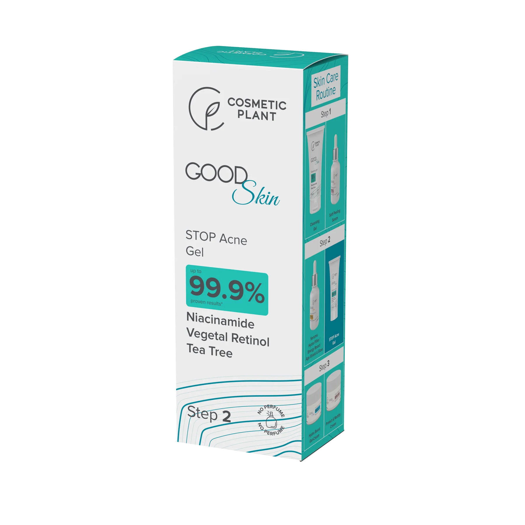 Good Skin Stop Acne Gel cu Niacinamida Vegetal Retinol si Tee Trea Oil 30 mililitri Cosmetic Plant