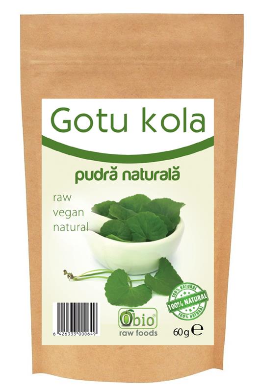 Gotu Kola Pulbere Raw Obio 60gr