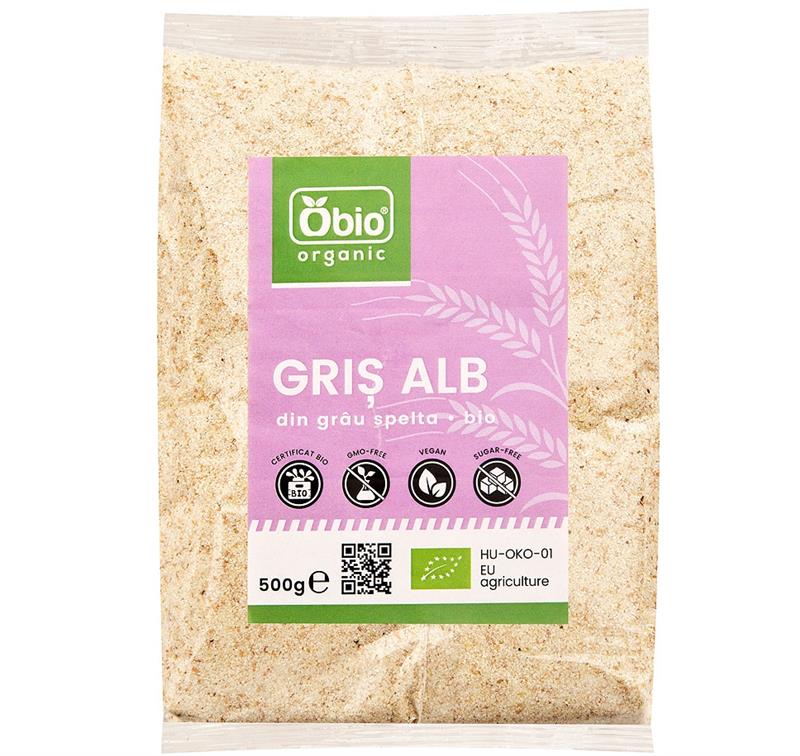 Gris Alb din Grau Spelta Bio Obio 500gr