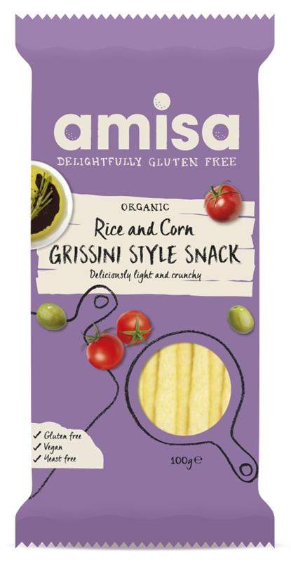 Grisine din Orez si Porumb fara Gluten Bio Amisa 100gr