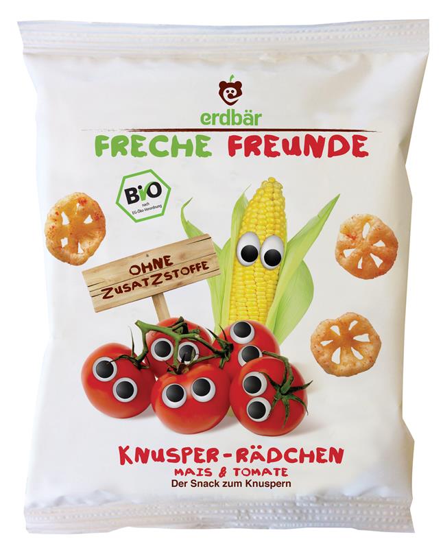 Gustare Crocanta cu Porumb si Rosii Bio Erdbar 25gr