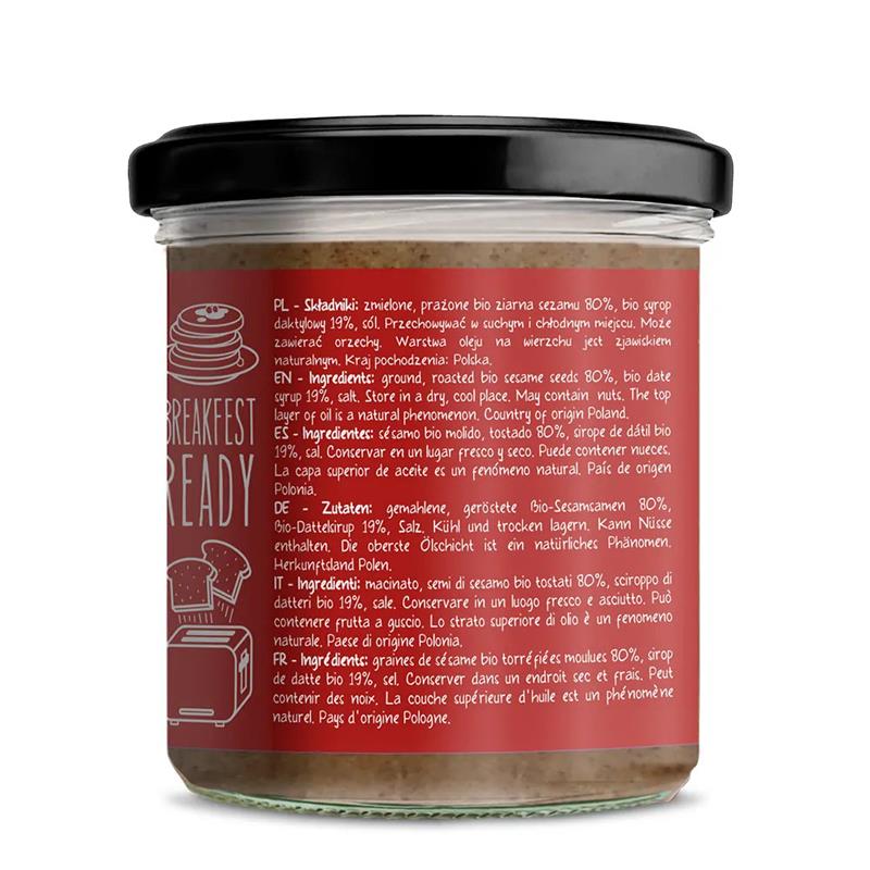 Halva Crema cu Susan si Sirop de Curmale Bio 300 grame Diet Food