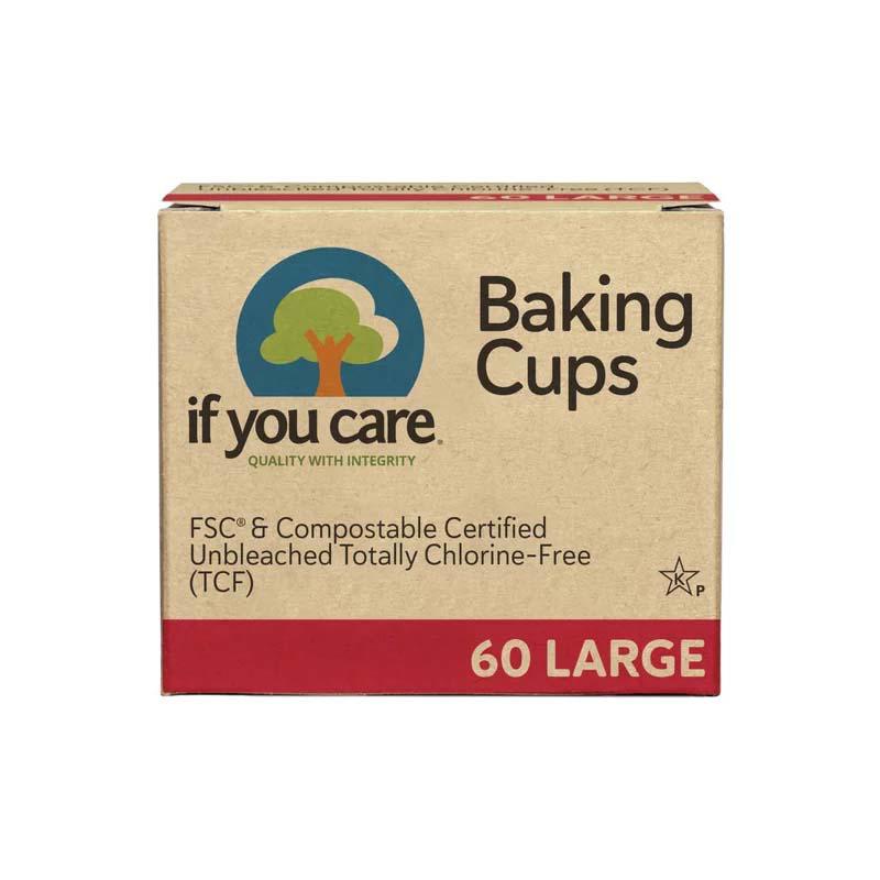 Hartie de Copt Briose Nealbita Fara Clor Compostabila 60 bucati Large If You Care