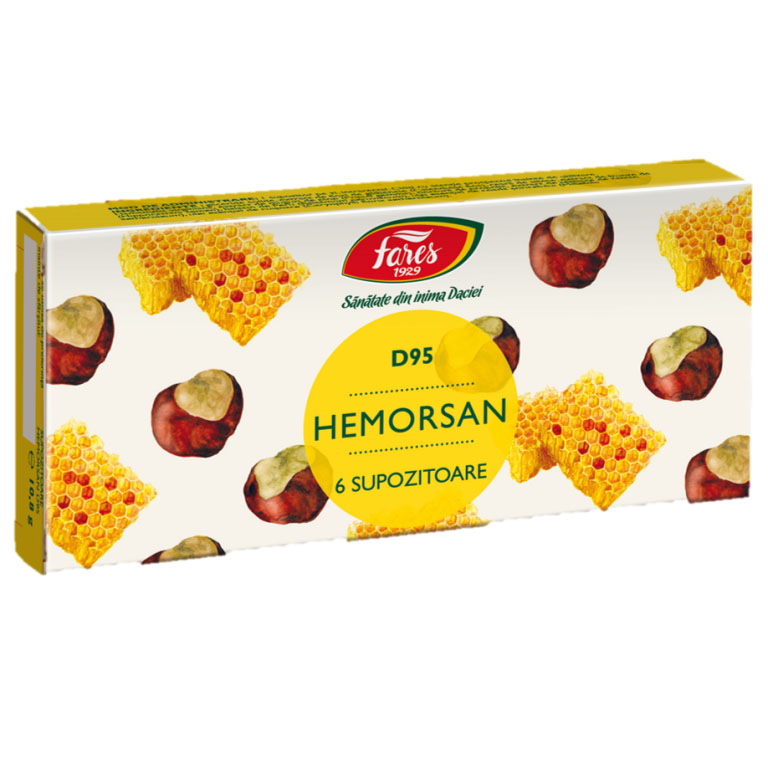 Hemorsan 6 supozitoare Fares