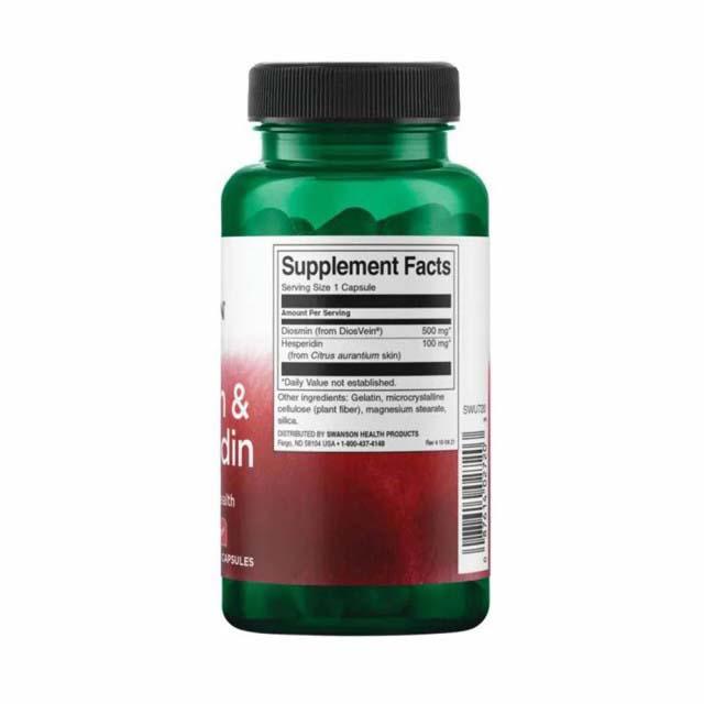 Hesperidina si Diosmina 100 miligrame / 500 miligrame 60 capsule Swanson