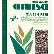 Hrisca Integrala Expandata cu Sirop Agave Fara Gluten Bio Amisa 225gr