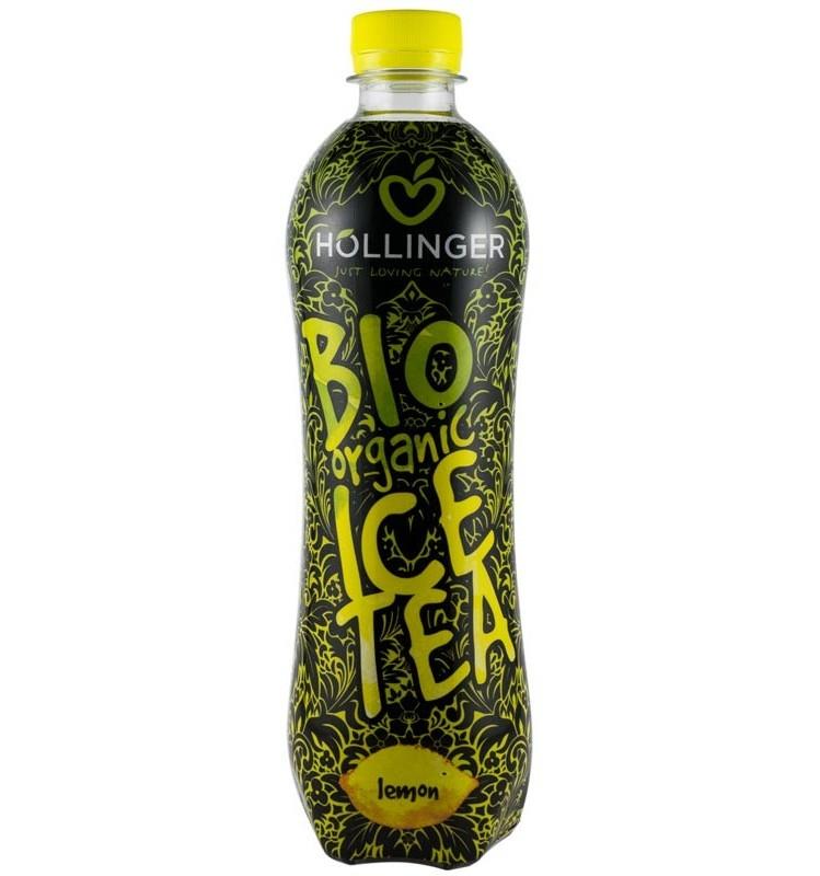Ice Tea Bio de Lamaie cu Extract de Ceai Negru Hollinger 500ml