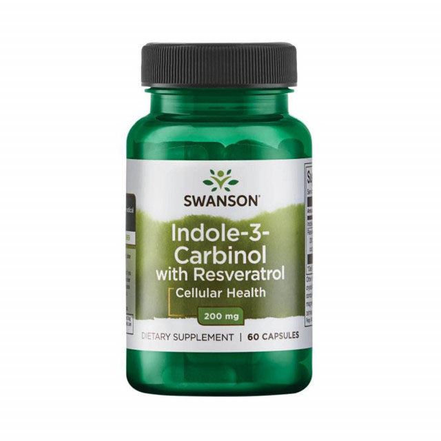 Indole 3 Carbinol with Resveratrol 200 miligrame 60 capsule Swanson