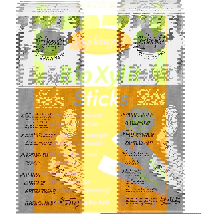 Indulcitor 100% Xylitol Eco 200 grame 50 pliculete a 4 grame Birkengold