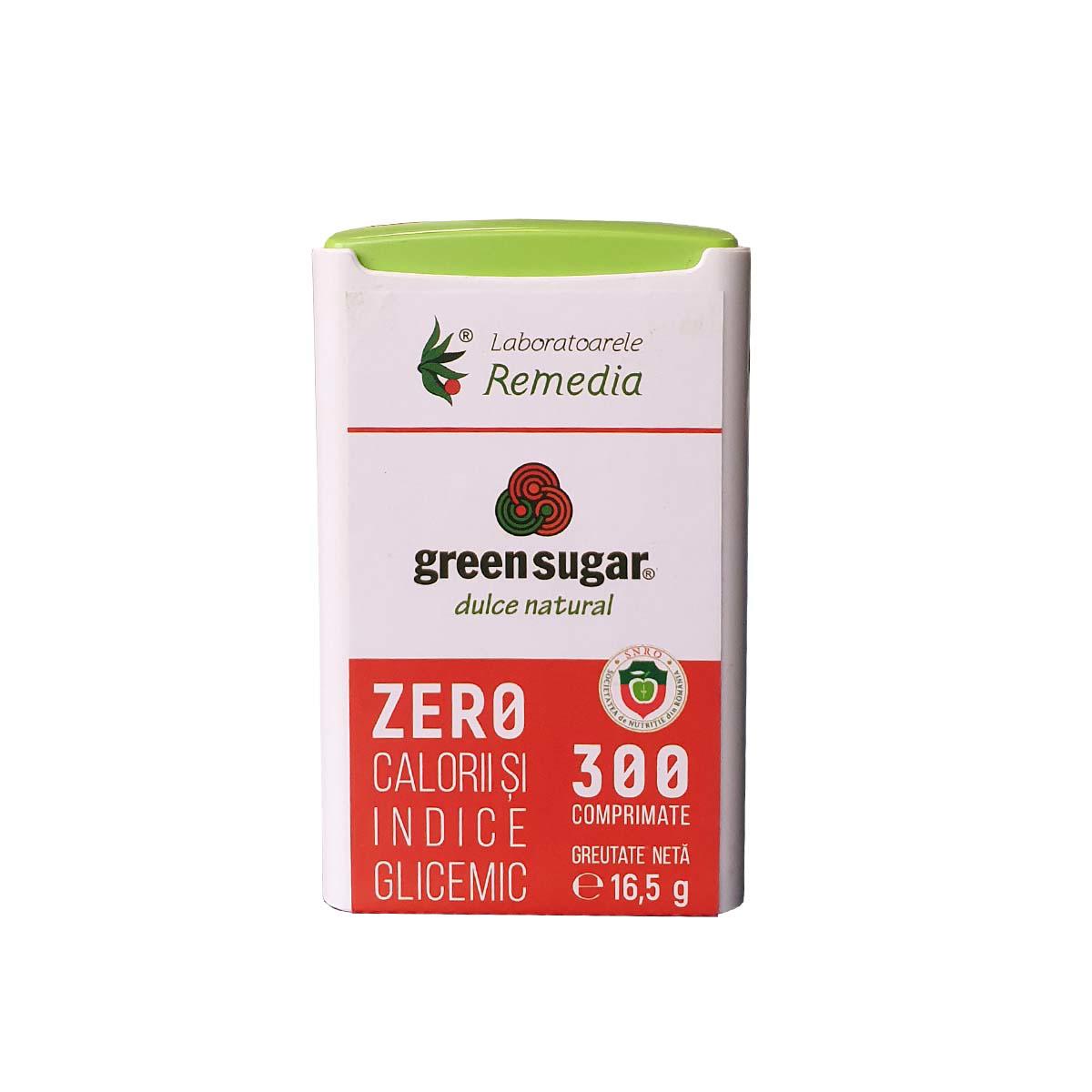 Indulcitor Green Sugar Dispenser 300 comprimate Laboratoarele Remedia