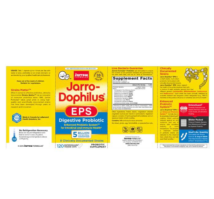 Jarro-Dophilus Probiotic EPS 5 Billion 120 capsule Jarrow Formulas
