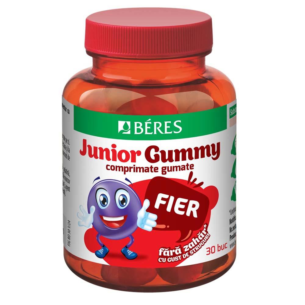 Jeleuri cu Gust de Struguri Fier Junior Gummy 30 jeleuri Beres