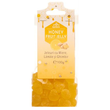 Jeleuri cu Miere Lamaie Ghimbir 100gr Apidava
