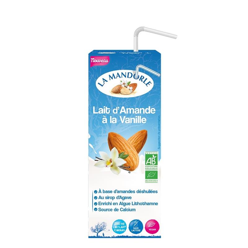 Bautura Vegetala De Migdale Bio cu Vanilie La Mandorle 200ml