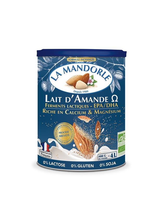 Bautura Praf de Migdale Bio cu Omega 3 La Mandorle 400gr