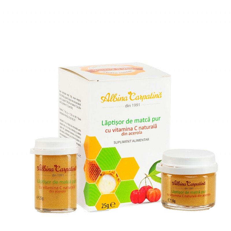 Laptisor de Matca cu Vitamina C 25+10 grame Apicola Pastoral Georgescu