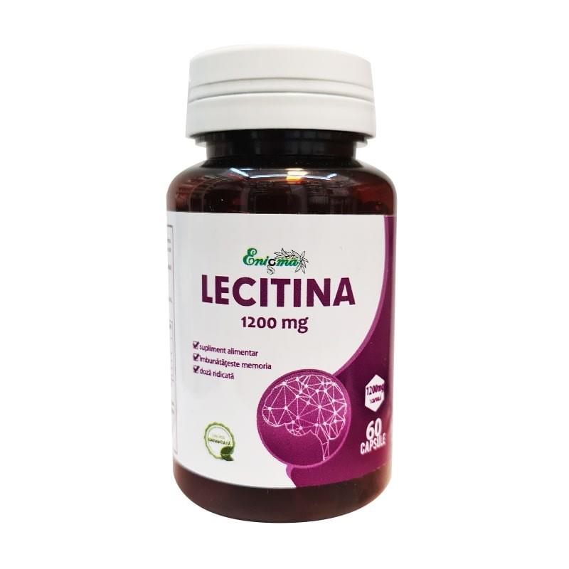 Lecitina 1200 miligrame 60 capsule Enigma Plant