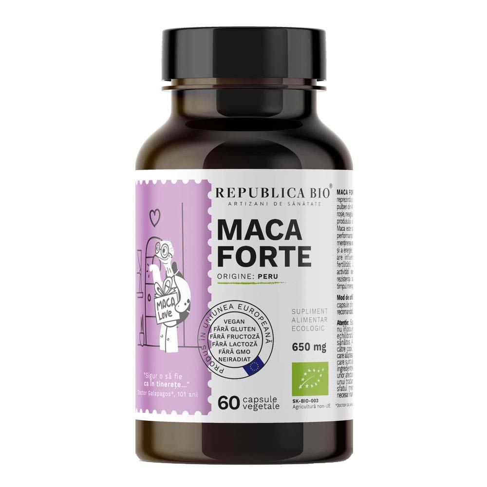 Maca Forte Ecologica 60 capsule vegetale Republica Bio