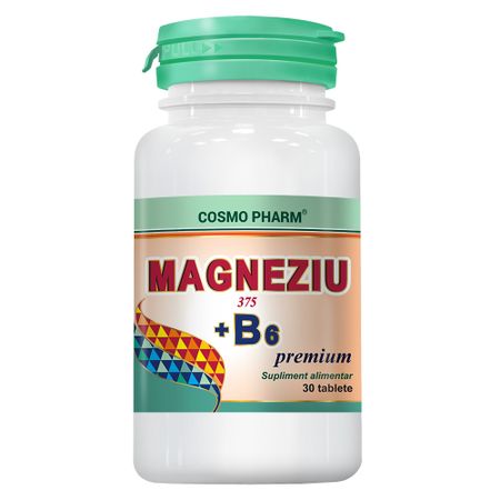 Magneziu 375mg + B6 Cosmo Pharm 30cpr