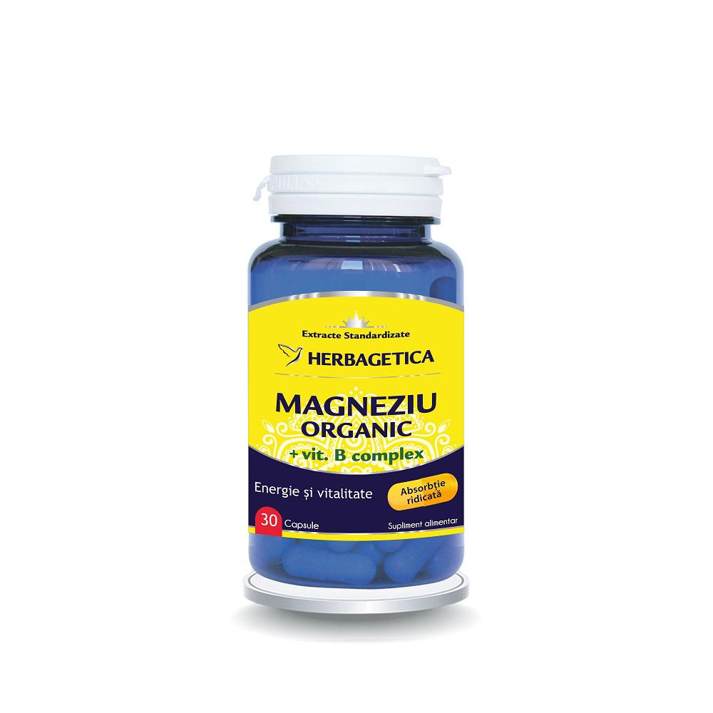 Magneziu Organic Herbagetica 30cps