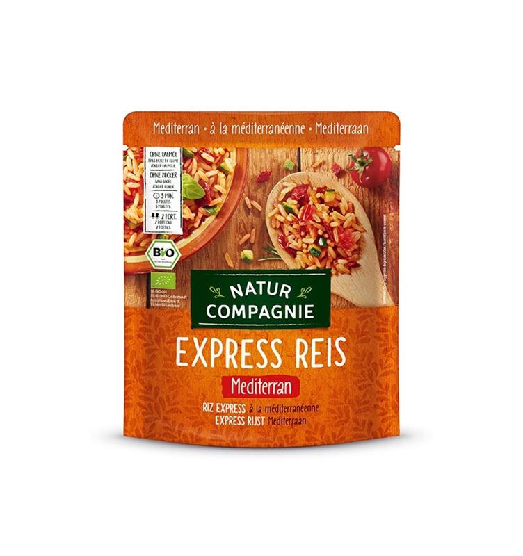 Mancare de Orez in Stil Mediteranean Bio Express Reis 250gr Natur Compagnie
