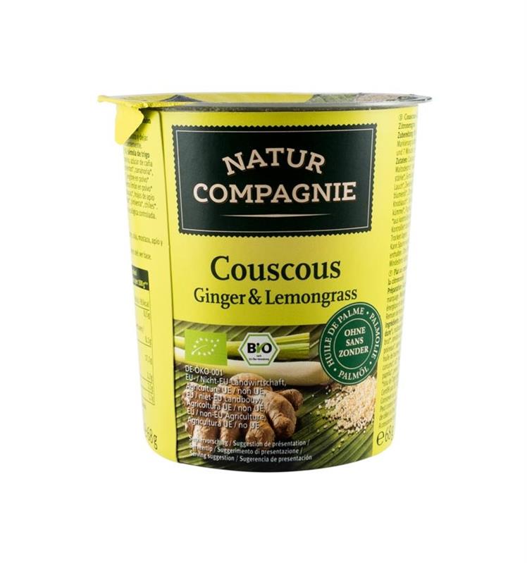Mancare la Cana CusCus Ginger si Lemongrass Bio Natur Compagnie 68gr